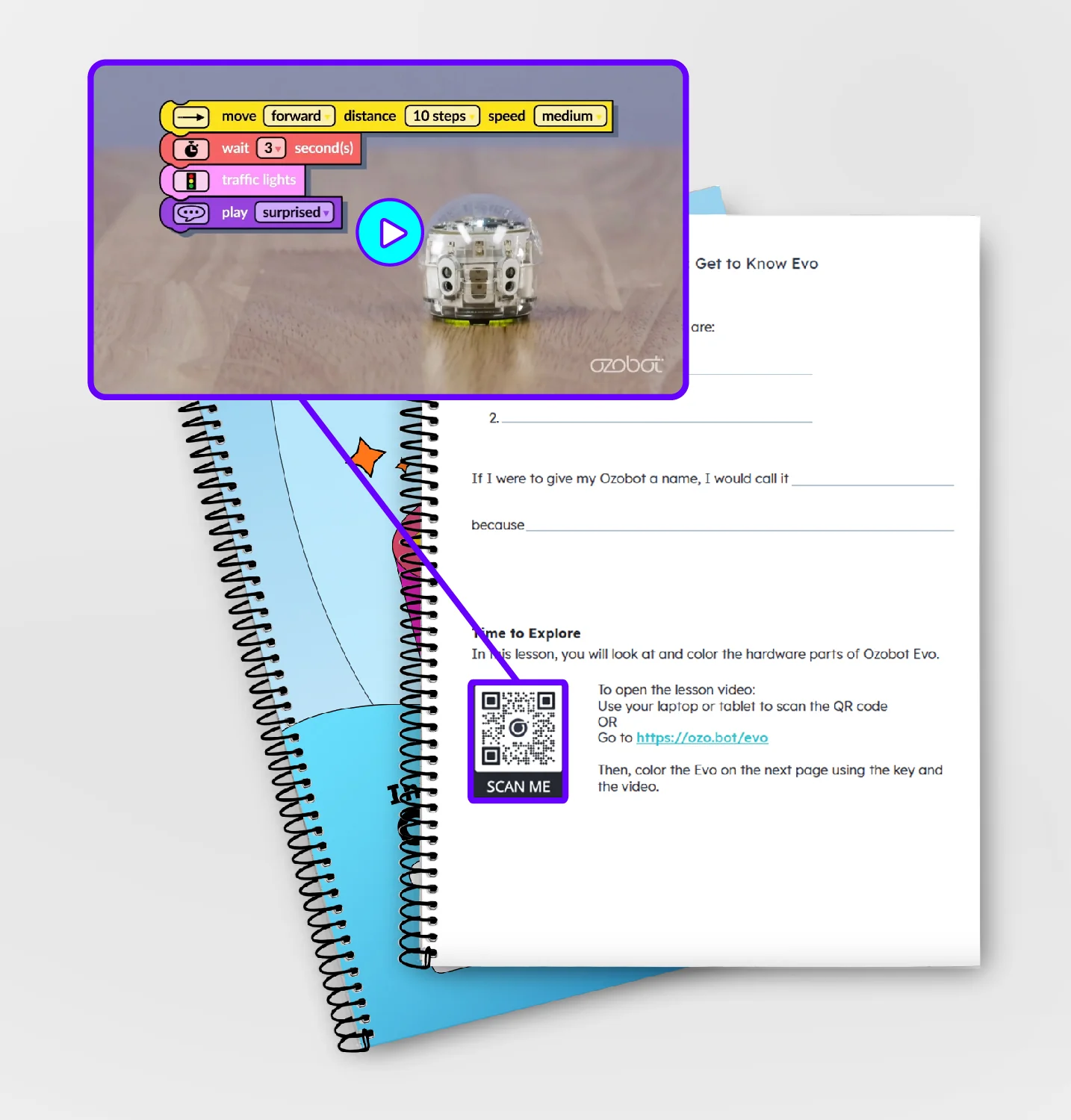 Intro to Ozobot Blockly Curriculum: Student Portfolios <br> (12 Pack) - Image 7
